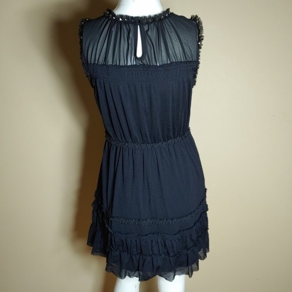 PULL IN 24HRS Juicy Couture Black Mesh Dress Studded Beauty Size XS - Picture 4 of 11